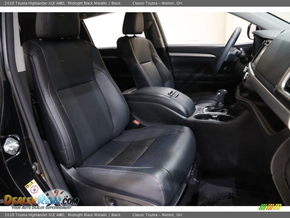 2018 Toyota Highlander XLE AWD Midnight Black Metallic / Black Photo #16