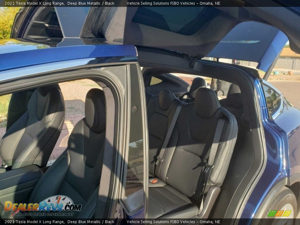 Rear Seat of 2021 Tesla Model X Long Range Photo #14