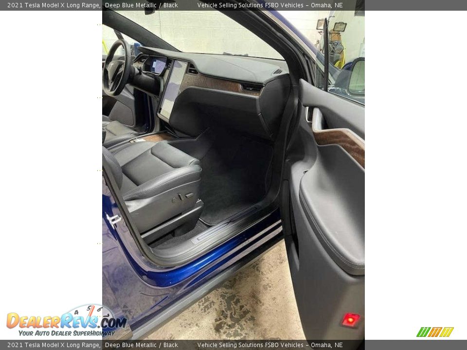 2021 Tesla Model X Long Range Deep Blue Metallic / Black Photo #16