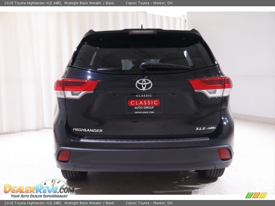 2018 Toyota Highlander XLE AWD Midnight Black Metallic / Black Photo #20