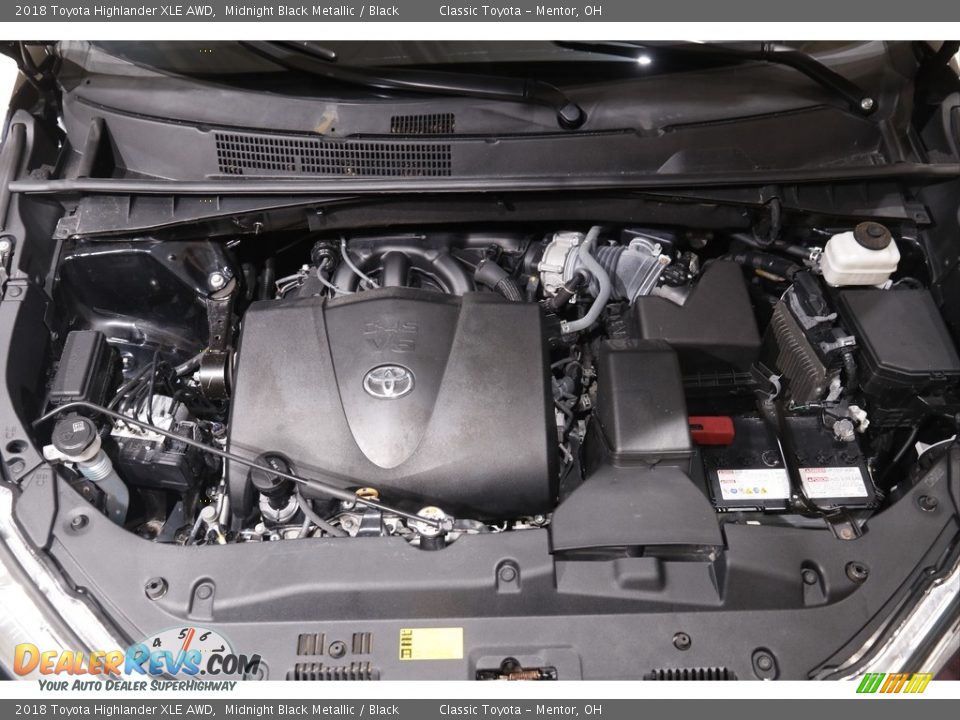 2018 Toyota Highlander XLE AWD Midnight Black Metallic / Black Photo #21