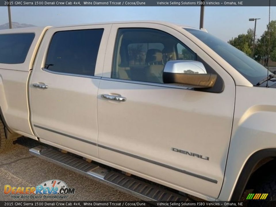 2015 GMC Sierra 1500 Denali Crew Cab 4x4 White Diamond Tricoat / Cocoa/Dune Photo #6