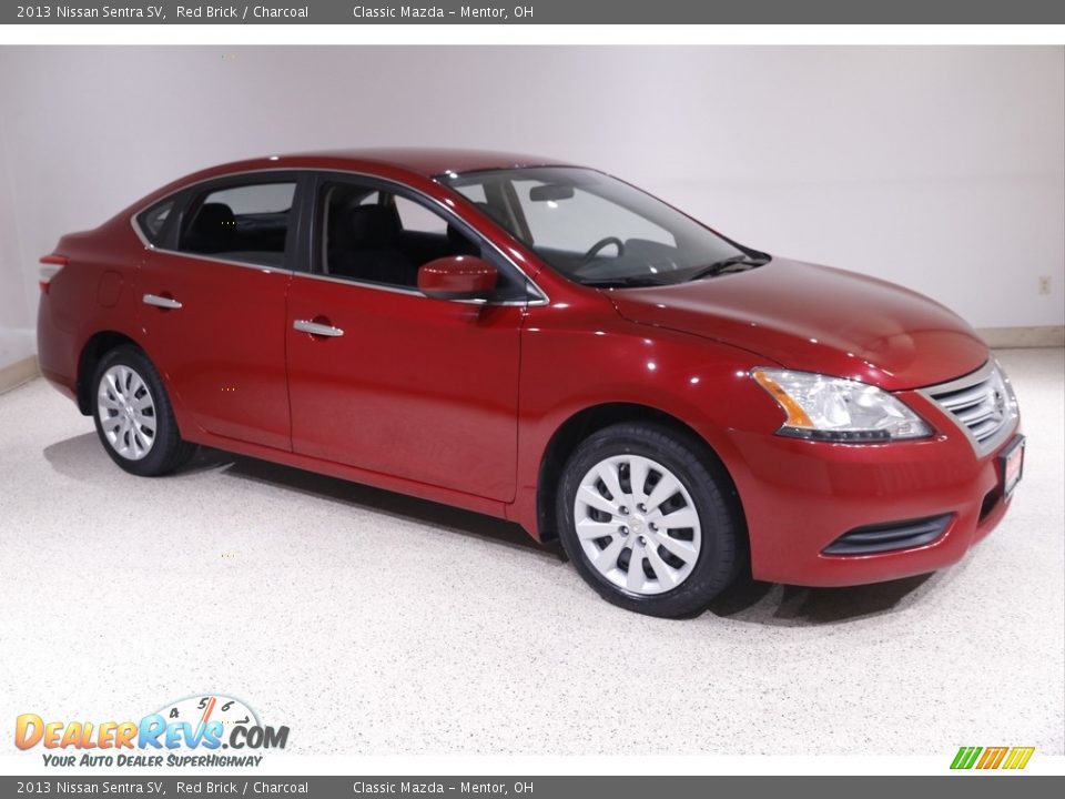 2013 Nissan Sentra SV Red Brick / Charcoal Photo #1