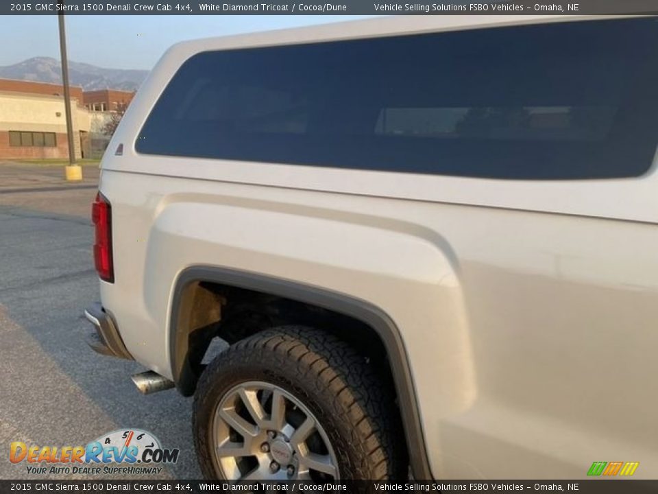 2015 GMC Sierra 1500 Denali Crew Cab 4x4 White Diamond Tricoat / Cocoa/Dune Photo #8