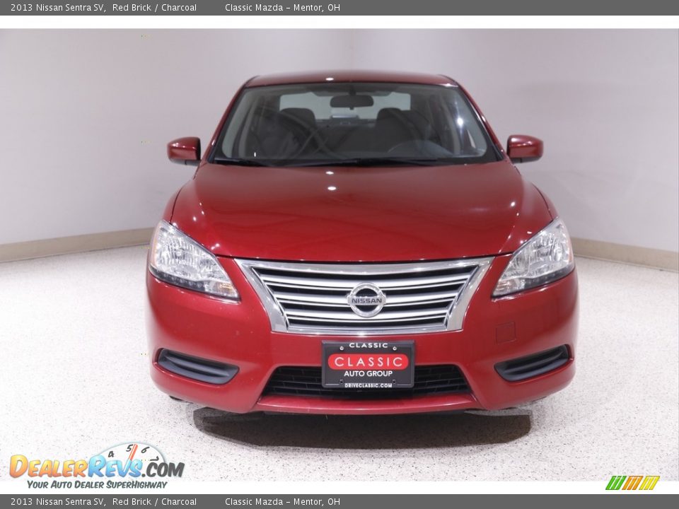 2013 Nissan Sentra SV Red Brick / Charcoal Photo #2