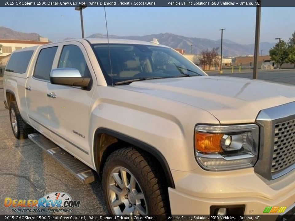 2015 GMC Sierra 1500 Denali Crew Cab 4x4 White Diamond Tricoat / Cocoa/Dune Photo #11