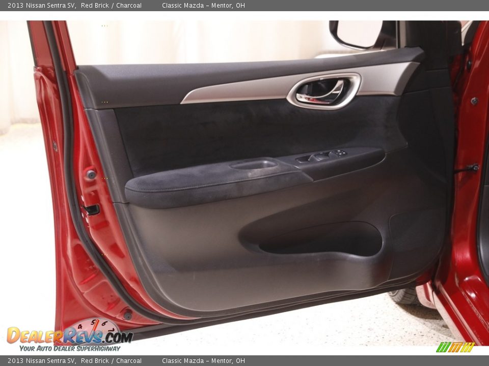 2013 Nissan Sentra SV Red Brick / Charcoal Photo #4
