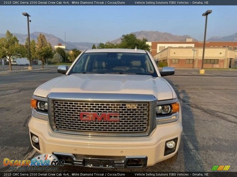 2015 GMC Sierra 1500 Denali Crew Cab 4x4 White Diamond Tricoat / Cocoa/Dune Photo #12