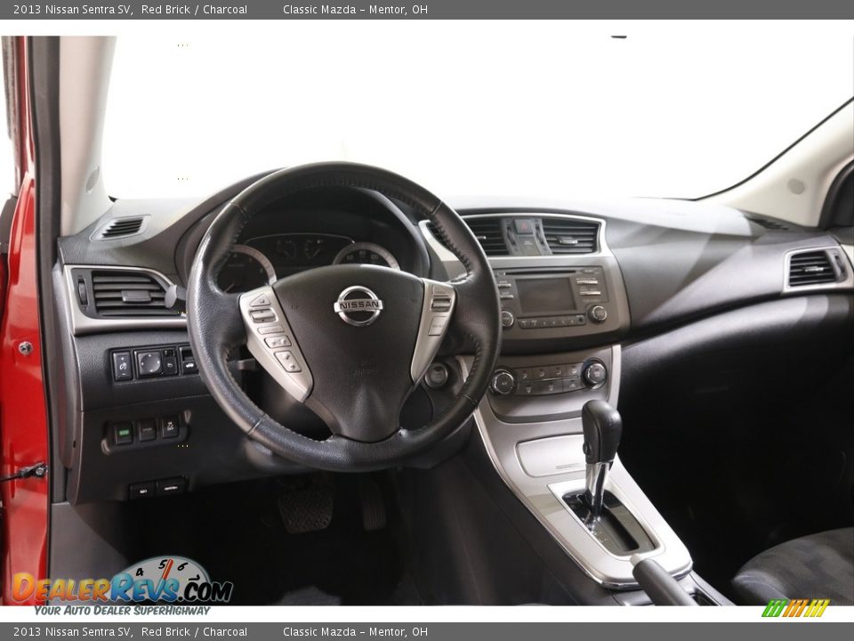 2013 Nissan Sentra SV Red Brick / Charcoal Photo #6