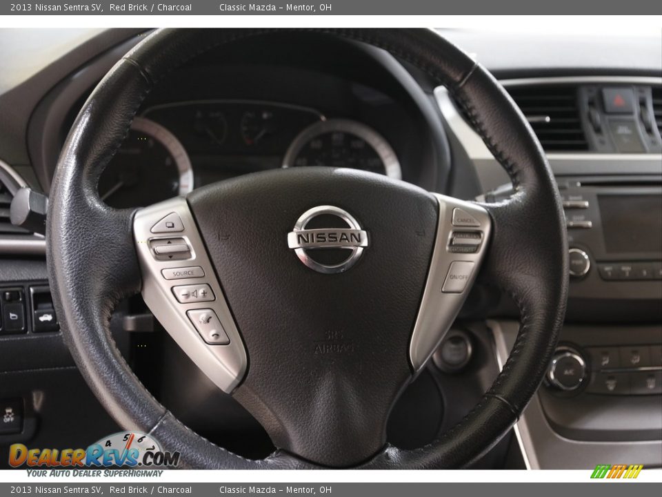 2013 Nissan Sentra SV Red Brick / Charcoal Photo #7