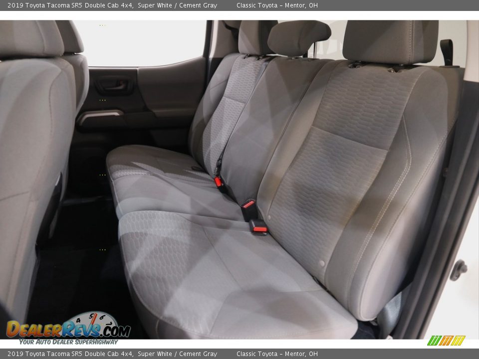 2019 Toyota Tacoma SR5 Double Cab 4x4 Super White / Cement Gray Photo #15