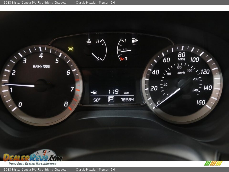 2013 Nissan Sentra SV Red Brick / Charcoal Photo #8
