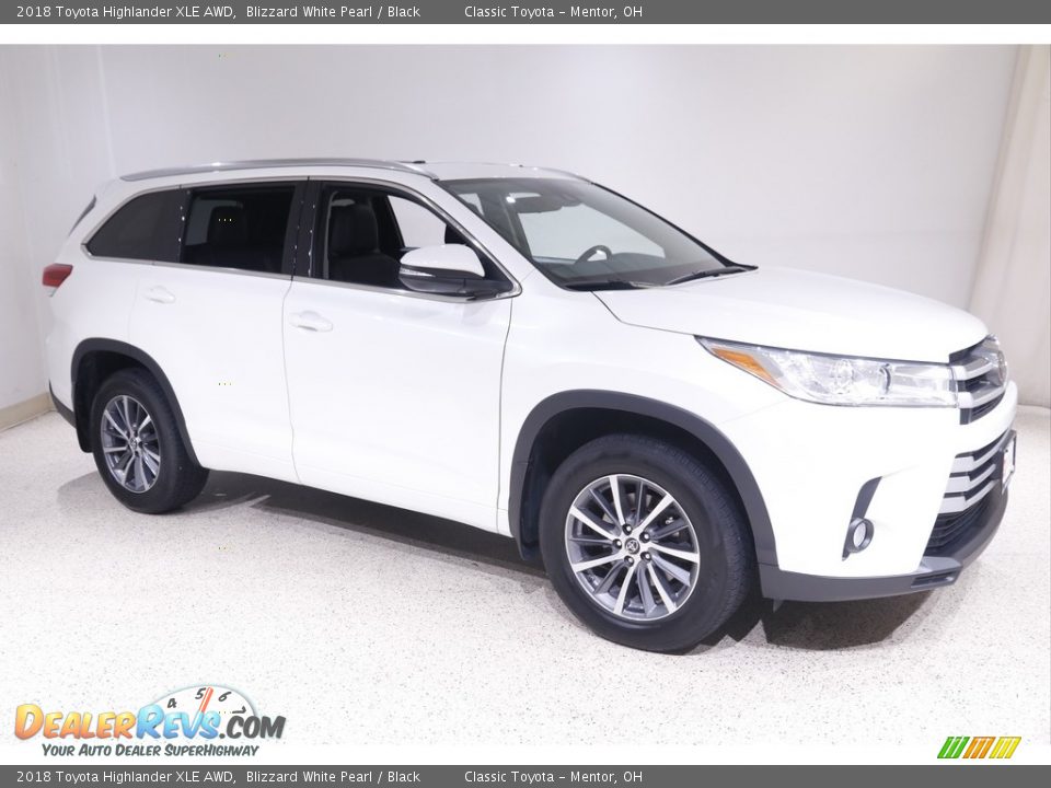 2018 Toyota Highlander XLE AWD Blizzard White Pearl / Black Photo #1