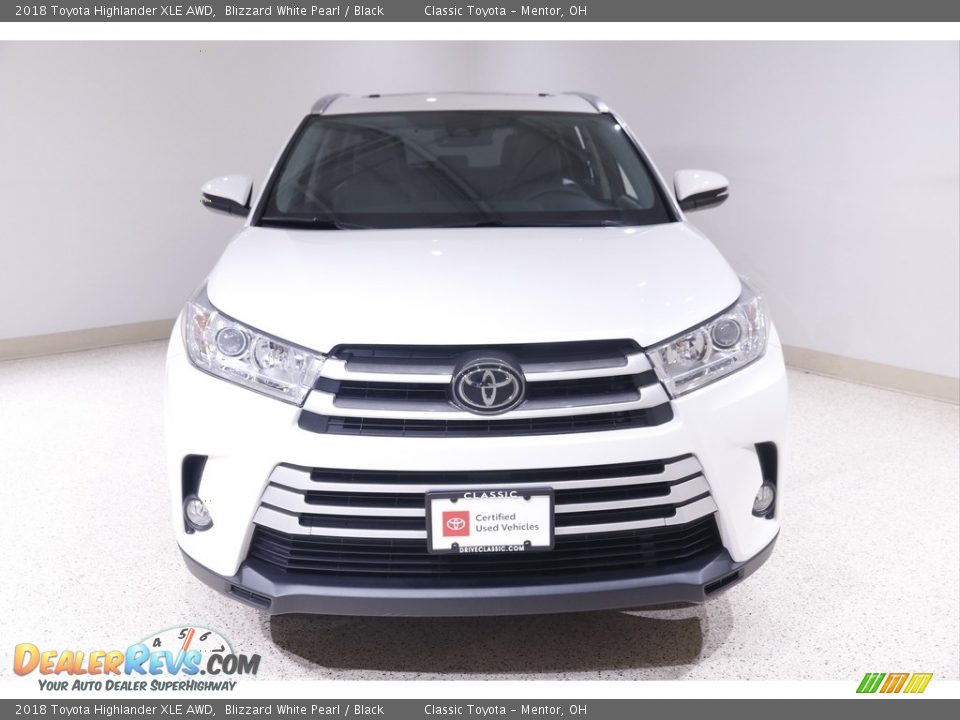 2018 Toyota Highlander XLE AWD Blizzard White Pearl / Black Photo #2