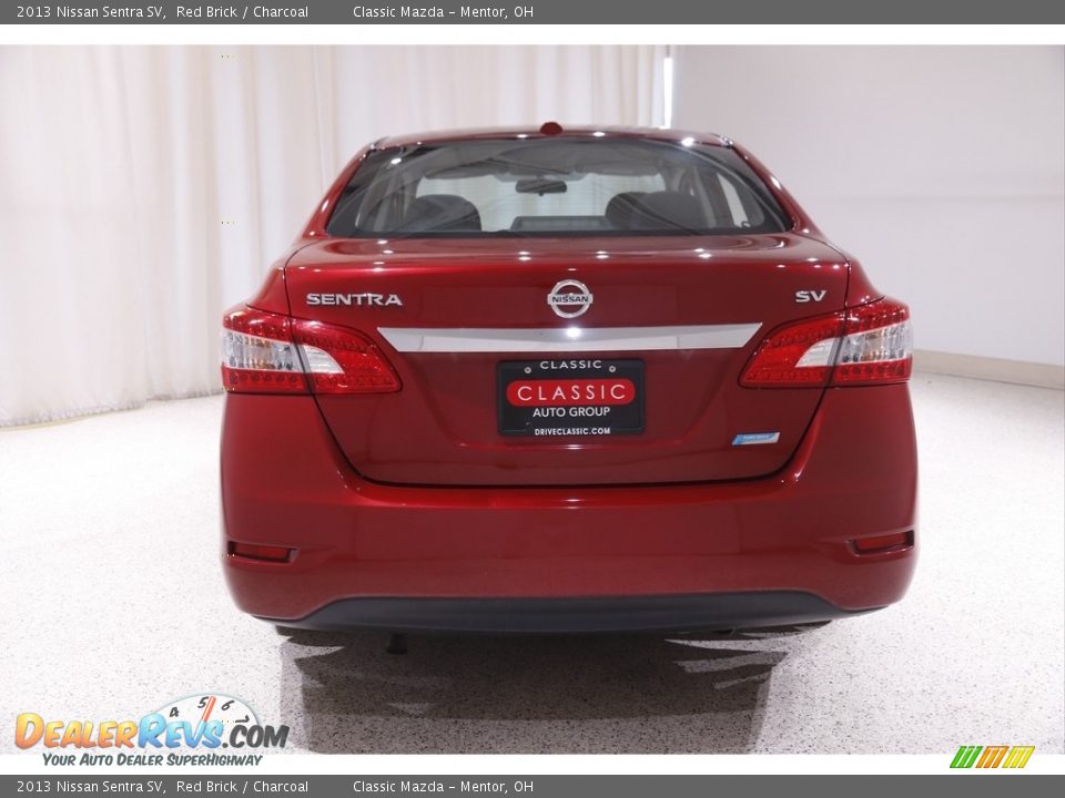 2013 Nissan Sentra SV Red Brick / Charcoal Photo #15