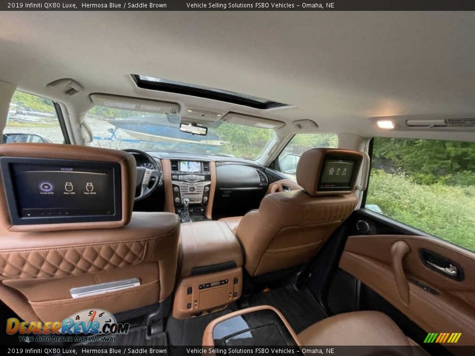 2019 Infiniti QX80 Luxe Hermosa Blue / Saddle Brown Photo #19