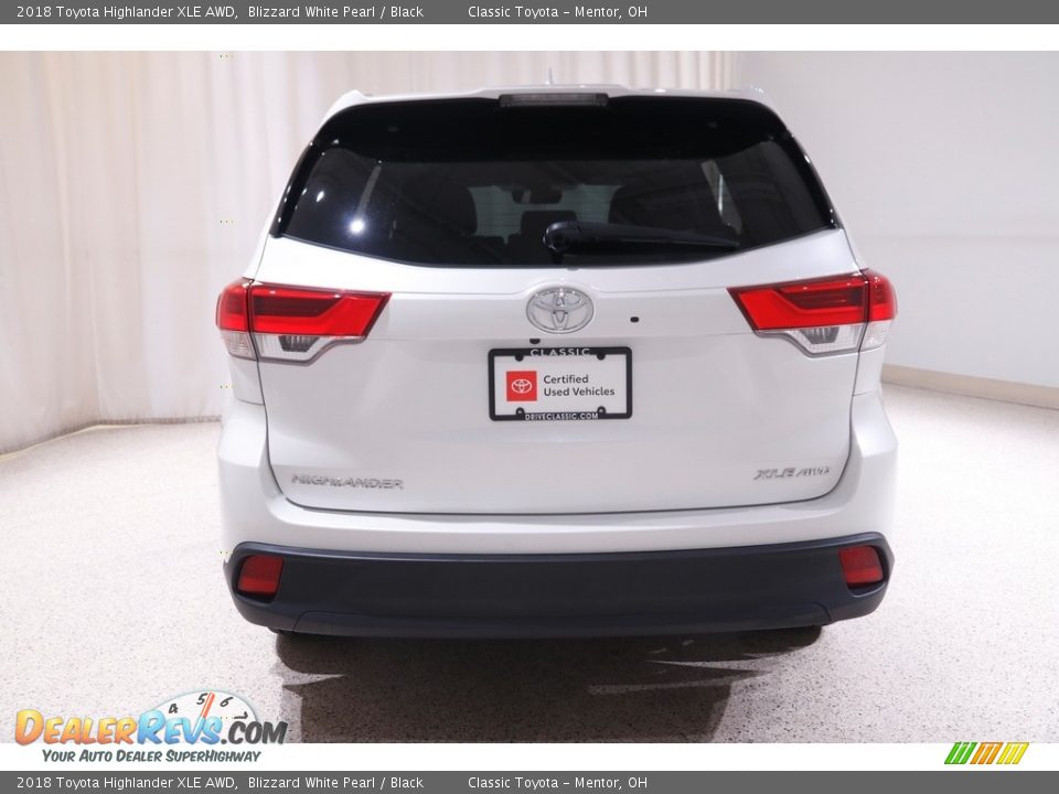 2018 Toyota Highlander XLE AWD Blizzard White Pearl / Black Photo #19