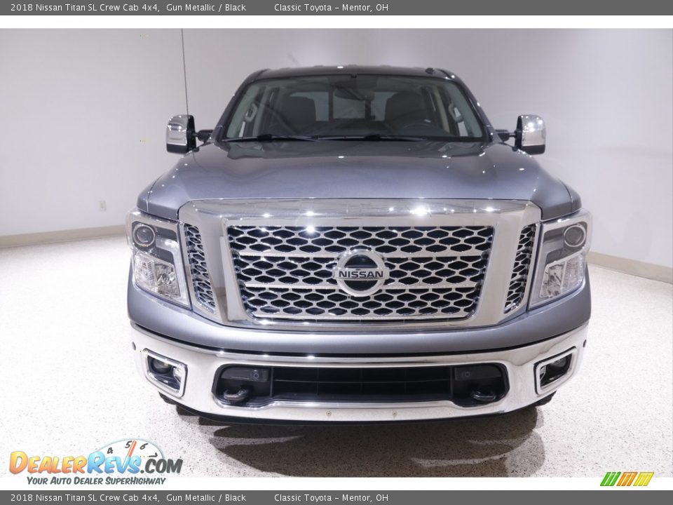 2018 Nissan Titan SL Crew Cab 4x4 Gun Metallic / Black Photo #2