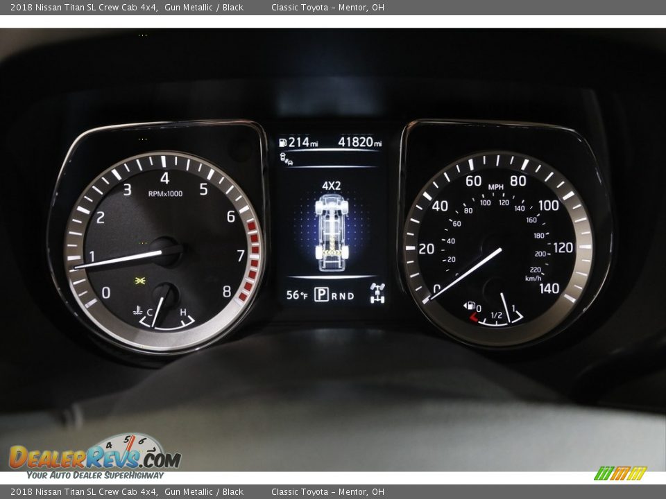 2018 Nissan Titan SL Crew Cab 4x4 Gun Metallic / Black Photo #8