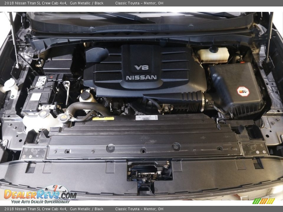 2018 Nissan Titan SL Crew Cab 4x4 Gun Metallic / Black Photo #21