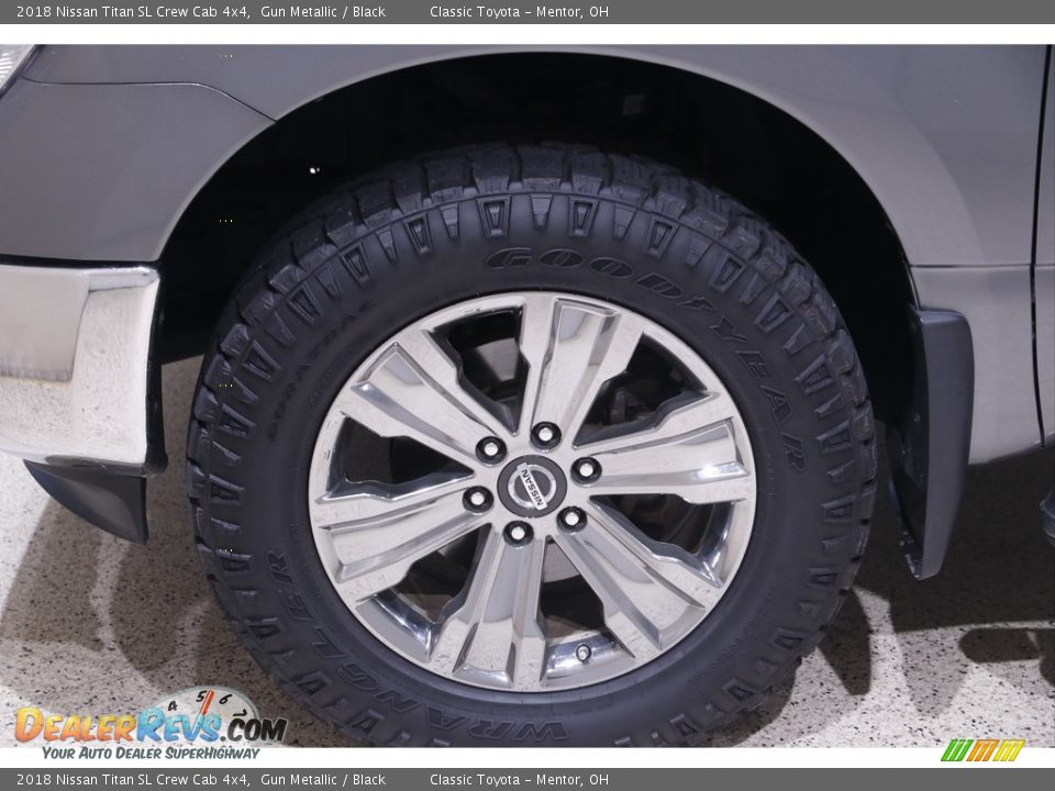 2018 Nissan Titan SL Crew Cab 4x4 Gun Metallic / Black Photo #22