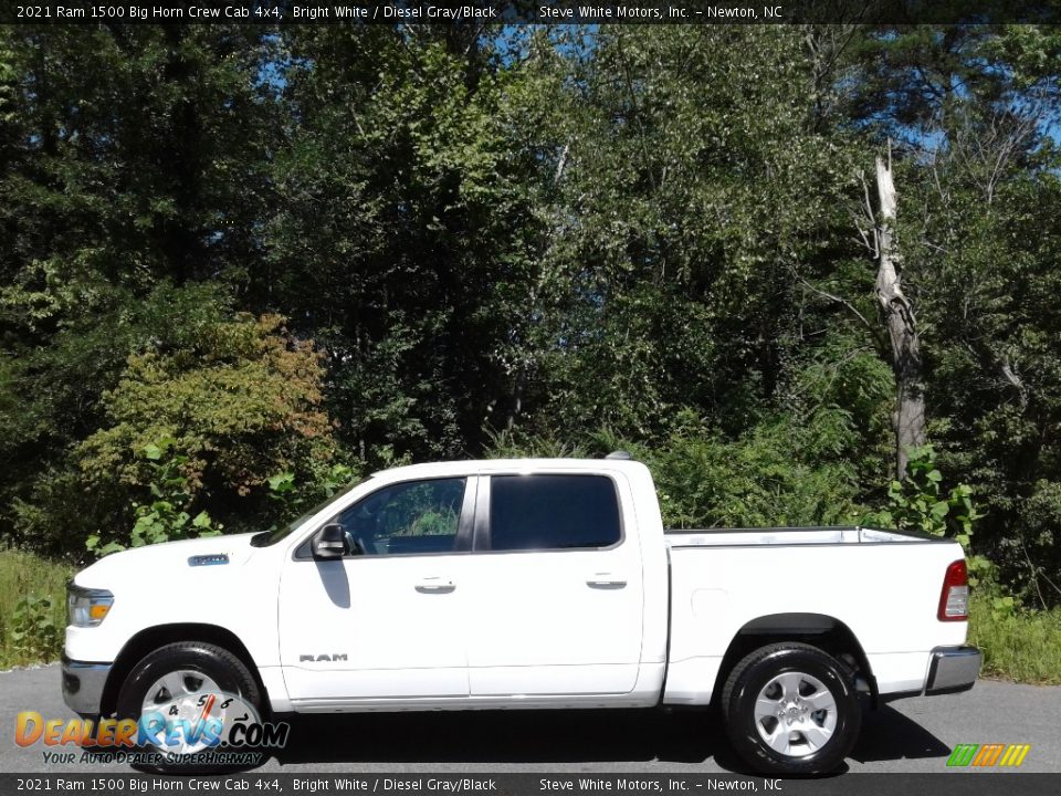 2021 Ram 1500 Big Horn Crew Cab 4x4 Bright White / Diesel Gray/Black Photo #1