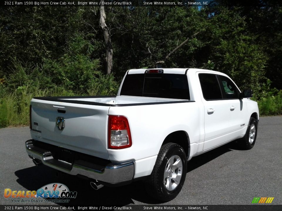 2021 Ram 1500 Big Horn Crew Cab 4x4 Bright White / Diesel Gray/Black Photo #6