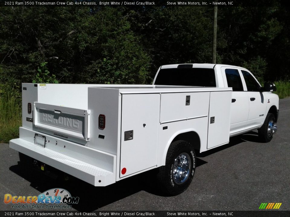 2021 Ram 3500 Tradesman Crew Cab 4x4 Chassis Bright White / Diesel Gray/Black Photo #6