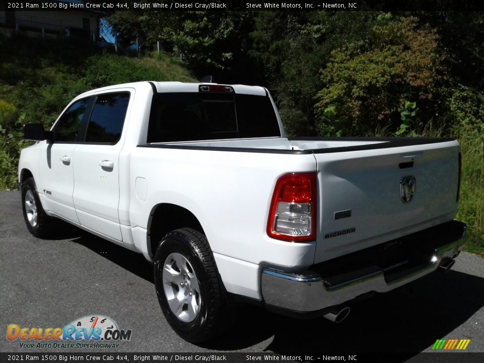 2021 Ram 1500 Big Horn Crew Cab 4x4 Bright White / Diesel Gray/Black Photo #9