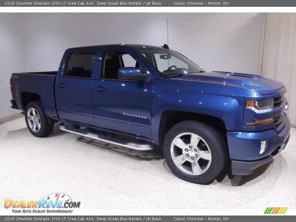 2016 Chevrolet Silverado 1500 LT Crew Cab 4x4 Deep Ocean Blue Metallic / Jet Black Photo #1