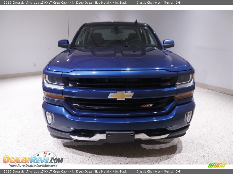 2016 Chevrolet Silverado 1500 LT Crew Cab 4x4 Deep Ocean Blue Metallic / Jet Black Photo #2