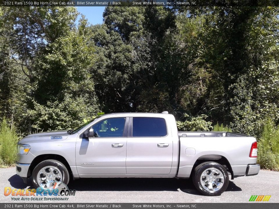 2021 Ram 1500 Big Horn Crew Cab 4x4 Billet Silver Metallic / Black Photo #1