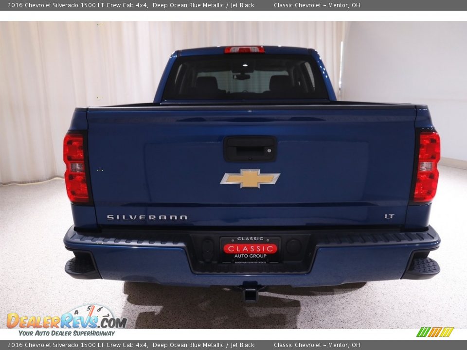 2016 Chevrolet Silverado 1500 LT Crew Cab 4x4 Deep Ocean Blue Metallic / Jet Black Photo #18