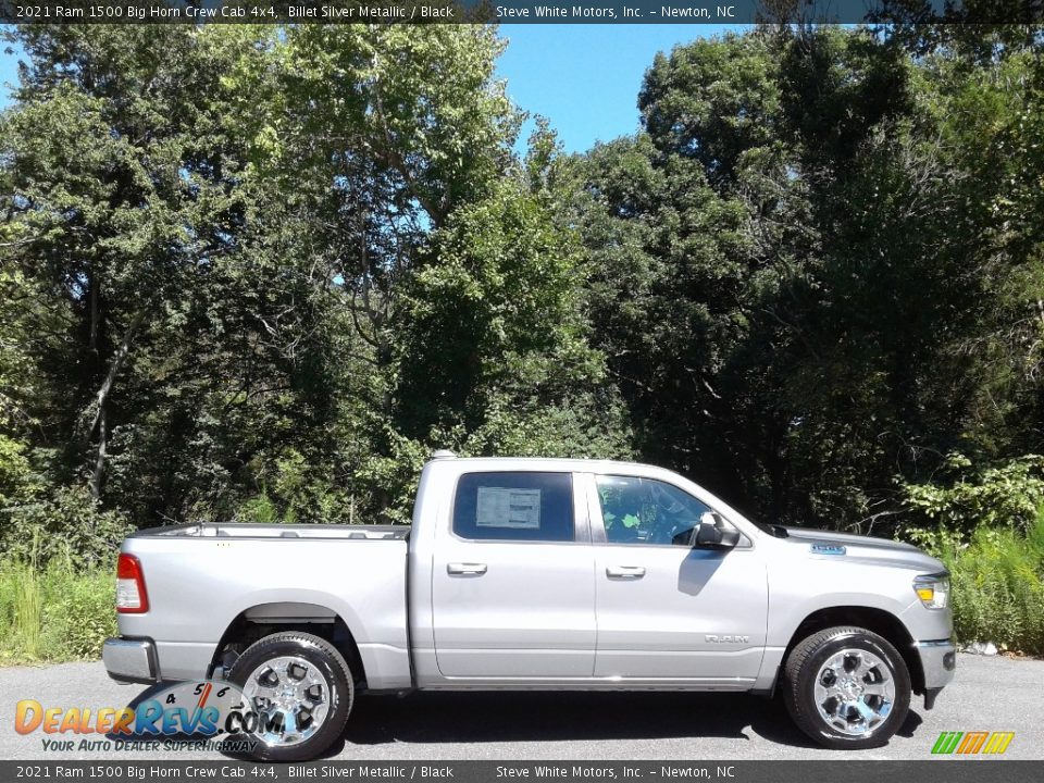 2021 Ram 1500 Big Horn Crew Cab 4x4 Billet Silver Metallic / Black Photo #5