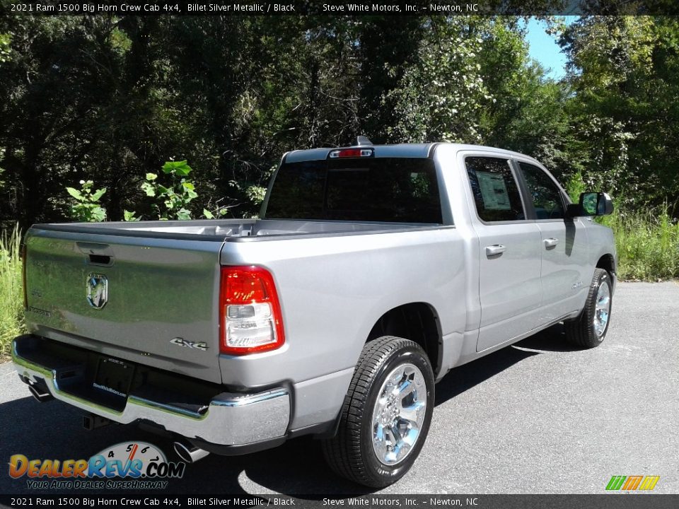 2021 Ram 1500 Big Horn Crew Cab 4x4 Billet Silver Metallic / Black Photo #6