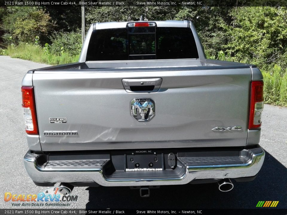 2021 Ram 1500 Big Horn Crew Cab 4x4 Billet Silver Metallic / Black Photo #7