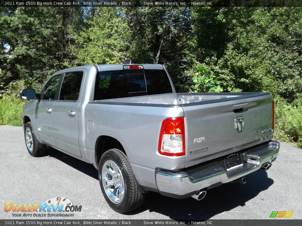 2021 Ram 1500 Big Horn Crew Cab 4x4 Billet Silver Metallic / Black Photo #9