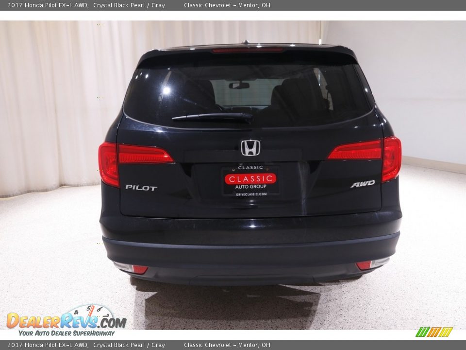 2017 Honda Pilot EX-L AWD Crystal Black Pearl / Gray Photo #21