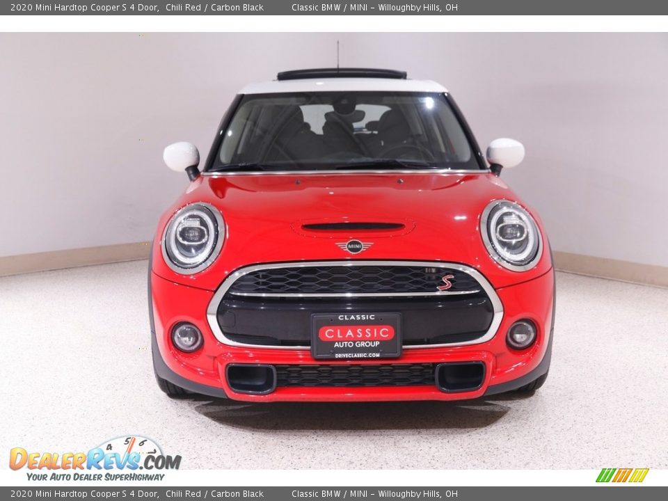 2020 Mini Hardtop Cooper S 4 Door Chili Red / Carbon Black Photo #2