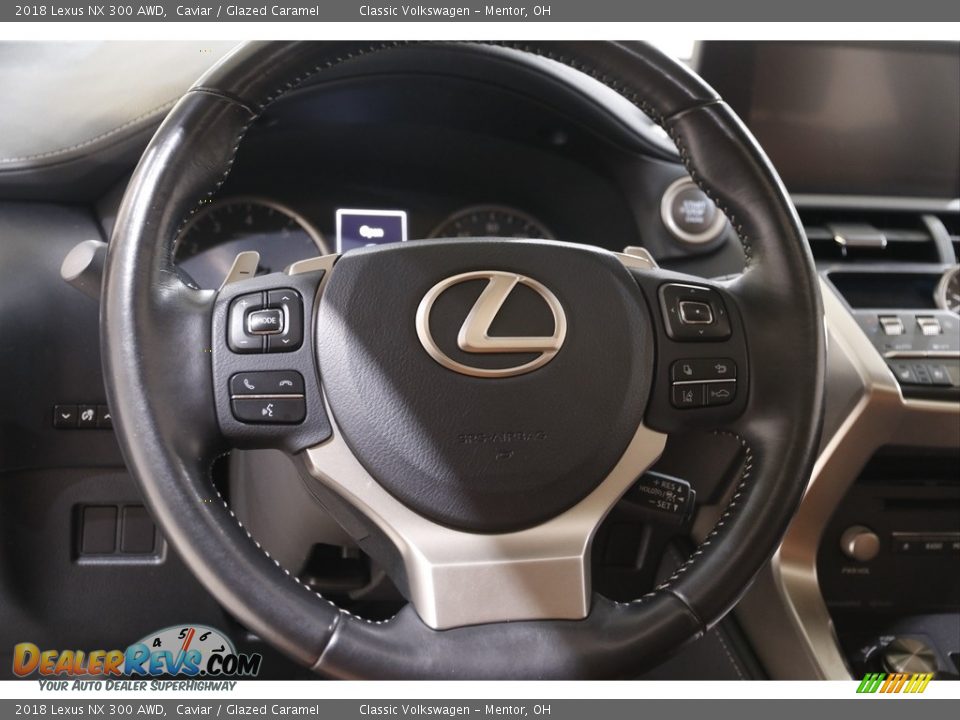 2018 Lexus NX 300 AWD Caviar / Glazed Caramel Photo #7