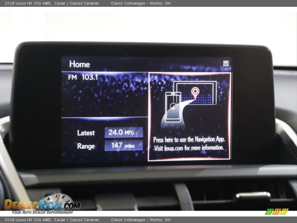2018 Lexus NX 300 AWD Caviar / Glazed Caramel Photo #10