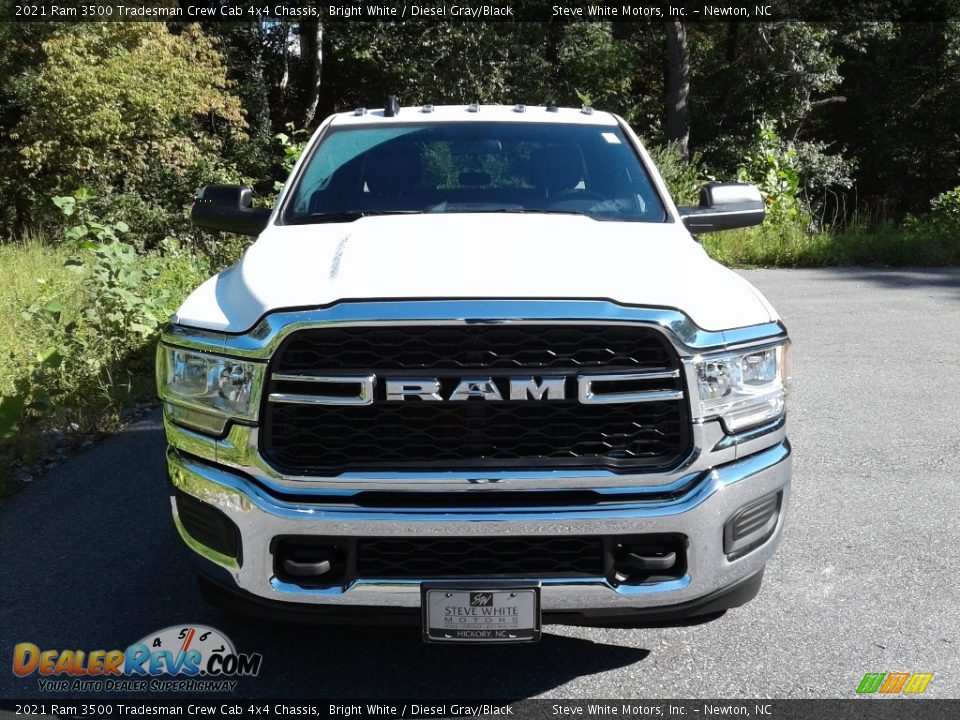 2021 Ram 3500 Tradesman Crew Cab 4x4 Chassis Bright White / Diesel Gray/Black Photo #3