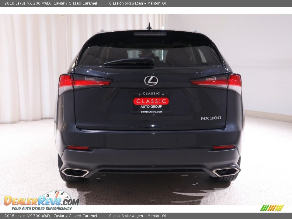2018 Lexus NX 300 AWD Caviar / Glazed Caramel Photo #17