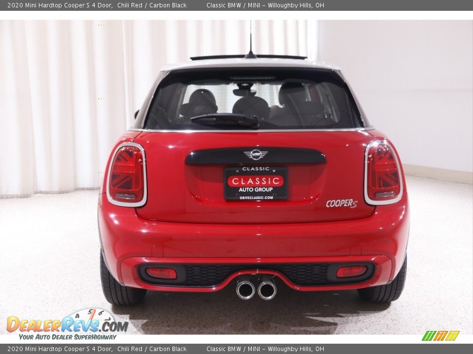 2020 Mini Hardtop Cooper S 4 Door Chili Red / Carbon Black Photo #19