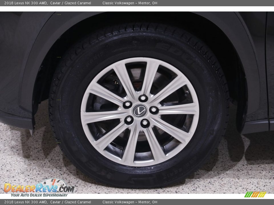 2018 Lexus NX 300 AWD Caviar / Glazed Caramel Photo #19
