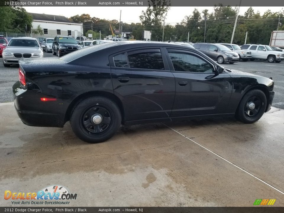 2012 Dodge Charger Police Pitch Black / Black Photo #3