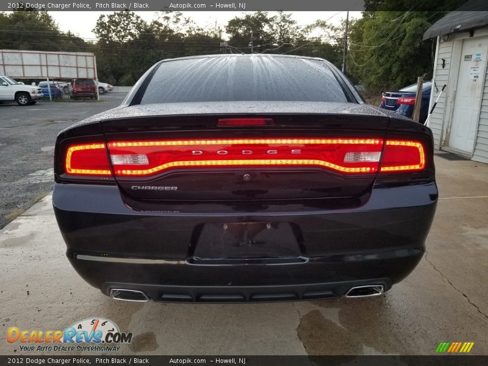 2012 Dodge Charger Police Pitch Black / Black Photo #5