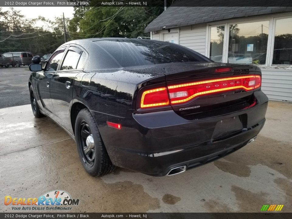 2012 Dodge Charger Police Pitch Black / Black Photo #6