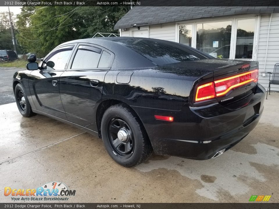 2012 Dodge Charger Police Pitch Black / Black Photo #7