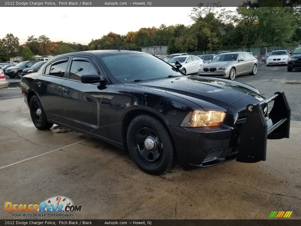 2012 Dodge Charger Police Pitch Black / Black Photo #10